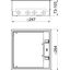 Service outlet-Set with mounting boxes Polyamide Iron grey RAL 7011 thumbnail 2