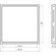 Spacer ring for central plate 51 x 51 mm, A.x/C.x, matte night black thumbnail 2