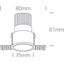BLACK 3W CCTV 350mA DARK LIGHT TRIMLESS thumbnail 3