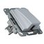 Cable outlet socket with cover, silver thumbnail 3