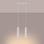 DOUBLE HANGING ON A WHITE CARBON STRIP, 2XGU10 ALUMINUM LAMPSHADES thumbnail 6