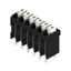 Printed circuit board terminals, 3.81 mm, Number of poles: 6, 180°, Solder pin length (l): 3.5 mm, black, PUSH IN with actuator, Clamping range, max. : 1.5 mm², Tape thumbnail 4