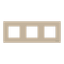Frame 3-gang / 2+2+2-modules - IP44 - Champagne thumbnail 1