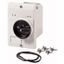 E-PKZ0-G Insulated enclosure, E-PKZ0, H x W x D = 129 x 85 x 124 mm, flush-mounted, rotary handle, black/gray, IP55 thumbnail 1