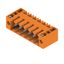 PCB plug-in connector, male header, Flange, THT solder connection, 3.50 mm, Number of poles: 6, 90°, Solder pin length (l): 4.5 mm, tinned, orange, Box thumbnail 8