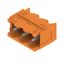 PCB plug-in connector, male header, Dovetails for fixing blocks, THT solder connection, 5.08 mm, Number of poles: 3, 90°, Solder pin length (l): 3.2 mm, tinned, orange, Box thumbnail 3