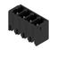 PCB plug-in connector, male header, closed side, THT solder connection, 3.81 mm, Number of poles: 4, 180°, Solder pin length (l): 3.2 mm, tinned, black, Box thumbnail 1
