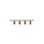 BUSBAR, low voltage, 100 A, AC 600 V, DC 1000 V, 15 x 16 x 106 mm, 6P, UL thumbnail 1