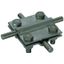Cross unit StSt(V4A) f.2x Rd 8-10mm Dim. 60x60mm without intermediate  thumbnail 1