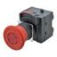 Emergency stop switch, Push-in, 24 VAC/DC illuminated, 40 mm dia, push A22E0189B thumbnail 3