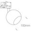 BLACK 10W GU10 TRACK SPOT 100-240V thumbnail 2