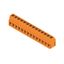 Printed circuit board terminals, 5.00 mm, Number of poles: 14, 90°, Solder pin length (l): 3.5 mm, tinned, orange, Clamping yoke connection, Clamping range, max. : 2.5 mm², Box thumbnail 4