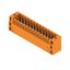 PCB plug-in connector, male header, Flange, THT solder connection, 3.50 mm, Number of poles: 26, 180°, Solder pin length (l): 3.5 mm, tinned, orange, Box thumbnail 2