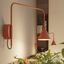 Wall lamp NOX 1 red ochre with a switch thumbnail 5