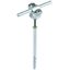 Conductor holder with flange ZDC for Rd 7-10mm St/tZn with frame dowel thumbnail 1