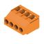 Printed circuit board terminals, 5.08 mm, Number of poles: 4, 180°, Solder pin length (l): 3.2 mm, tinned, orange, Clamping yoke connection, Clamping range, max. : 6 mm², Box thumbnail 3
