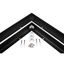 Frame to mounted fixture surface luminaire  ALGINE 600x600mm black thumbnail 2