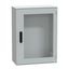wall-mounting encl. polyester monobloc IP66 847x636x300mm 3p.lock glazed door thumbnail 1