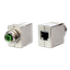 M12 Panel feed through adapters, D-coded, to RJ45  - straight thumbnail 3