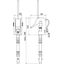 Earth clamp f. overh. contact lines w. prod f. D 4-15mm w. flex. T pin thumbnail 2