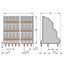 Triple-deck PCB terminal block 2.5 mm² Pin spacing 5 mm gray thumbnail 3