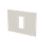 Frame - 1-gang / 1-module - ABB logo - S - Dune thumbnail 2