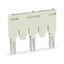 Ready-made push-in type jumper bar;insulated;3-way (1-3-5);light gray thumbnail 1