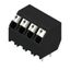 Printed circuit board terminals, 5.00 mm, Number of poles: 4, 135°, Solder pin length (l): 3.5 mm, black, PUSH IN with actuator, Clamping range, max. : 1.5 mm², Tube thumbnail 4
