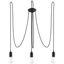 EDISON CHANDELIER 3 BLACK E27 3X60W IP20 thumbnail 2