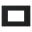 Frame - 1-gang / 3-modules - Niessen logo - S - Matt Black thumbnail 1