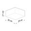 CEILING LAMP HORUS 25 GREY E27 1X60W IP20 thumbnail 9