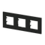 Frame 3-gang / 2+2+2-modules - Niessen logo - S - Matt Black thumbnail 3