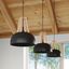 HANGING LAMP CASCO BLACK/NATURAL WOOD E27 1X60W IP20 thumbnail 5
