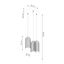 Pendant lamp BRINA  3P black thumbnail 7