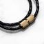 DOUBLE BRACELET / 40CM / BLACK / BRASS thumbnail 2