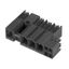 PCB plug-in connector, male header, closed side, Middle flange, THT solder connection, 7.62 mm, Number of poles: 3, 90°, Solder pin length (l): 3.5 mm, tinned, black, Box thumbnail 3