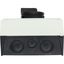 P3-63/I4/SVB-SW/HI11 Main switch, P3, 63 A, surface mounting, 3 pole, 1 N/O, 1 N/C, STOP function, With black rotary handle and locking ring, Lockable in the 0 (Off) posit thumbnail 36
