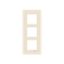 Frame 3-gang / 2+2+2-modules - Niessen logo - S - Dune thumbnail 1