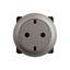 SOCKET 2P+E SCHUKO SURFACE AUTO TERMINALS TITANIUM thumbnail 3