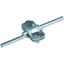 UNI disconnecting clamp, St/tZn for 2x Rd 8-10mm thumbnail 1