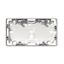 Exxact surface mounted box 2-gang low (21mm) white thumbnail 4