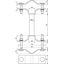 Fixing clamp for tubes D 40mm / D 45-65mm w. spacer L 95mm StSt thumbnail 2