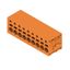 Printed circuit board terminals, 5.00 mm, Number of poles: 9, 90°, Solder pin length (l): 3.5 mm, tinned, orange, PUSH IN without actuator, Clamping range, max. : 2.5 mm², Box thumbnail 4