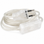 Flat Cord 3m 2×0.75mm² 2.5A 250V~ IP20 Switch EU Plug Transparent thumbnail 1