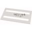 XMMC0806C Front cover, +mounting kit, for FAZ, vertical, HxW=200x600mm, grey thumbnail 1