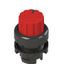 Illuminated knob selector, 2 positions red with marking thumbnail 1