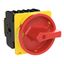 P3 Main switch, 80 A,Flush mounting, 3 pole, Form EA/SVB, Red, Door co thumbnail 5