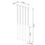 PASTELO HANGING LAMP 5L GOLD G9 5X8W IP20 thumbnail 9