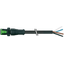 MQ12 male 0° A-cod. with cable PVC 4x0.34 bk UL/CSA 2m thumbnail 1
