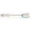 pre-assembled connecting cable Eca Socket/open-ended white thumbnail 2